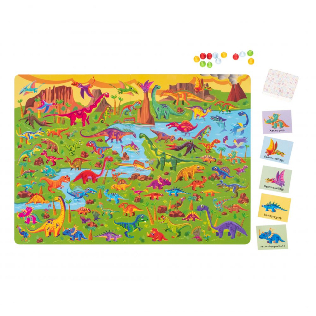 Настольные игры - Настольная игра DGT-Games Найди динозавра (2240_C)#2