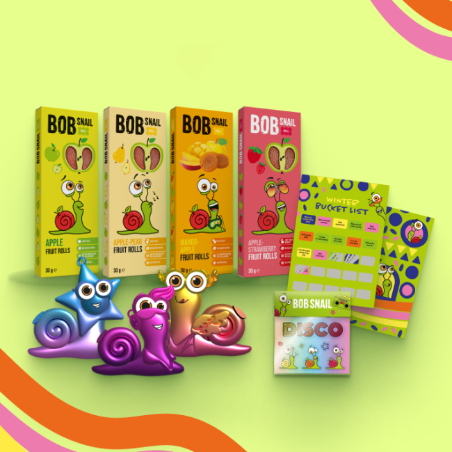 Солодощі - Набір-сюрприз Bob Snail Різдвяний з іграшкою та стікером (4820219347064)#3