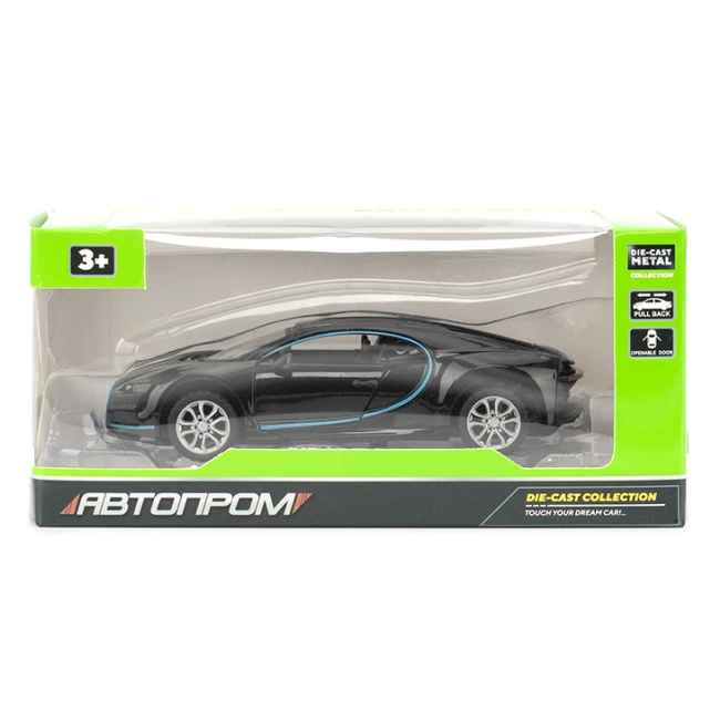 Автомодели - Автомодель Автопром Bugatti Chiron черный (AP74127/1)#4