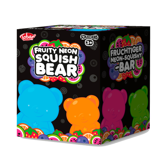Антистресс игрушки - Игрушка-антистресс One for fun Сквиш неоновые мишки в ассортименте (38585)#3