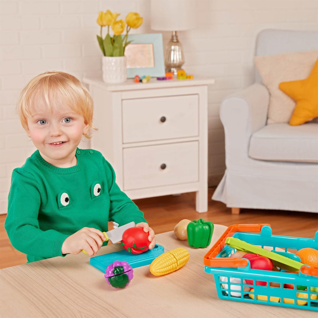 Наборы профессий - Игровой набор Battat Lite Овощи и фрукты на липучках (BT4743Z)#6