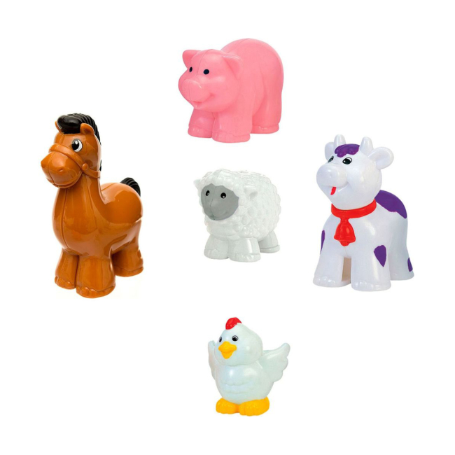 Машинки для малюків - Ігровий набір Kiddi Smart Трактор з трейлером (063180)#3