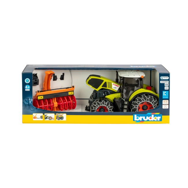 Транспорт и спецтехника - Трактор Bruder Claas Axion 950 для уборки снега (03017)#5