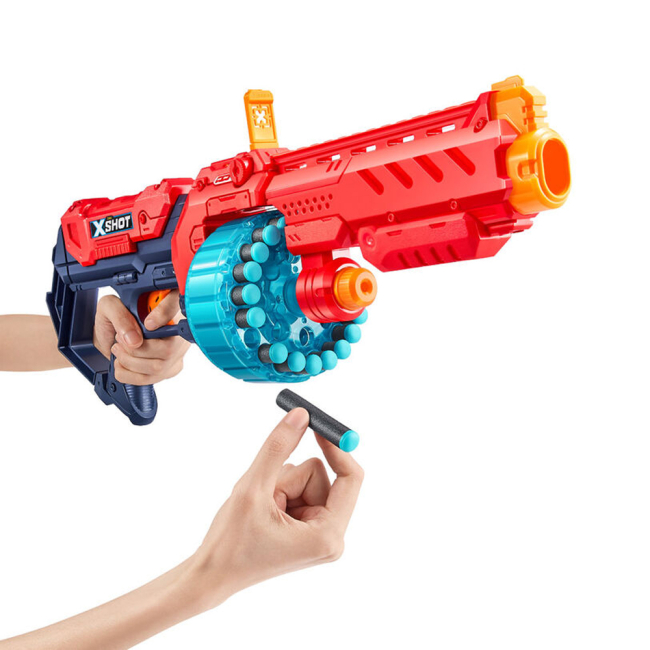 Помпова зброя - Швидкострільний бластер X-Shot Red Excel Turbo Fire (36270R)#3