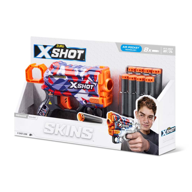 Помповое оружие - Скорострельный бластер X-Shot Skins Menace Malice (36515M)#4