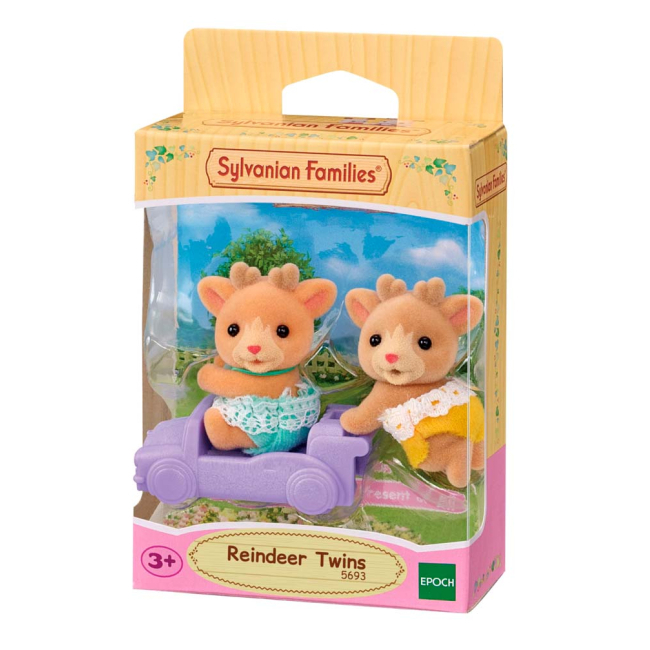 Фигурки животных - Игровой набор Sylvanian Families Северные оленята-двойняшки на машинке (5693)#2