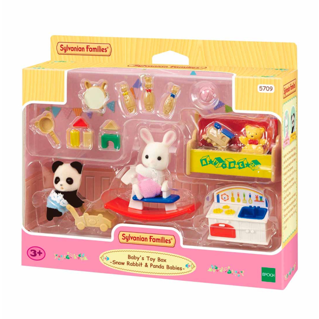 Фигурки животных - Игровой набор Sylvanian Families Детская игровая комната с пандой и кроликом (5709)#4