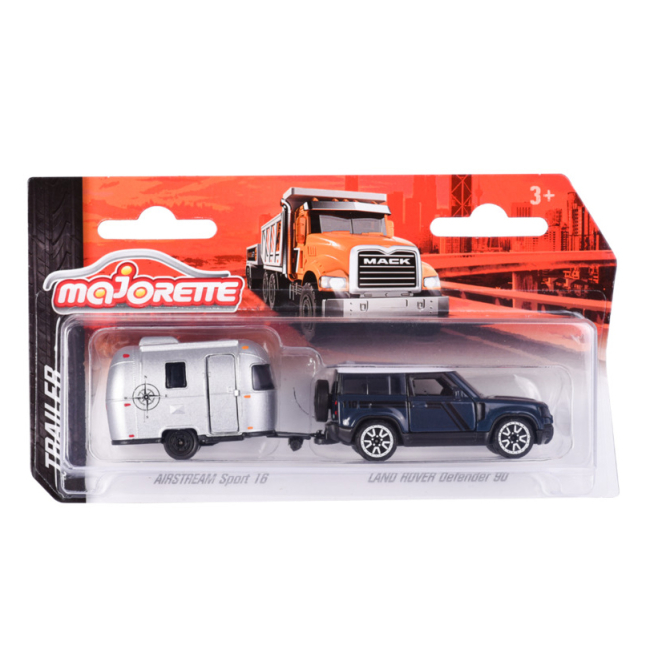 Автомоделі - Автомодель Majorette Дорожня допомога з трейлером Airstream Sport 16 і Land Rover Defender 90 (2053154/11)#2