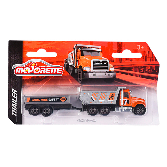 Транспорт и спецтехника - Автомодель Majorette Дорожная помощь с трейлером Mack Granite (2053154/14)#2