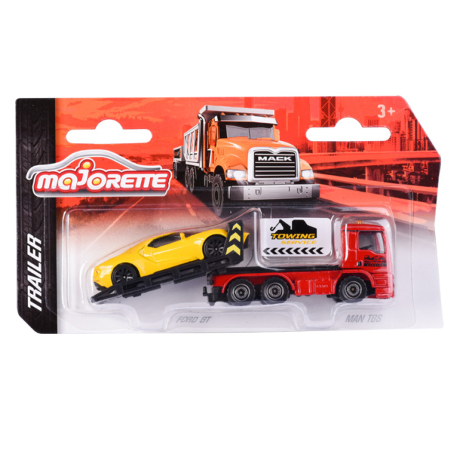 Транспорт и спецтехника - Автомодель Majorette Дорожная помощь с трейлером Ford GT и Man TGS (2053154/16)#3