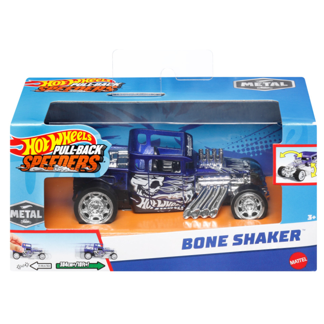 Автомодели - Автомодель Hot Wheels Pull-back speeders Bone Shaker (HPR70/1)#3