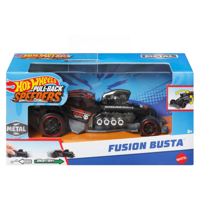 Автомодели - Автомодель Hot Wheels Pull-back speeders Fusion Busta (HPR70/3)#4