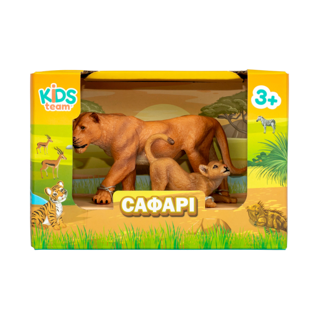 Фігурки тварин - Набір фігурок Kids Team Сафарі Левиця та левеня (Q9899-A31/2)#2