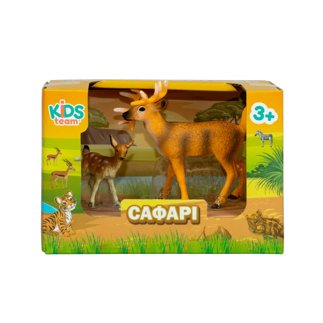 Фігурки тварин - Набір фігурок Kids Team Сафарі Олень з оленятком (Q9899-A38/3)#2