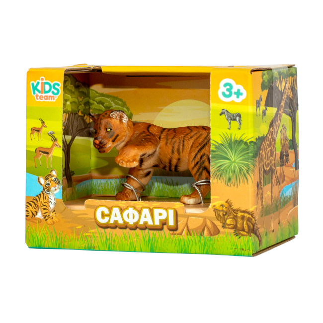 Фигурки животных - Игровая фигурка Kids Team Сафари Тигренок в ассортименте (Q9899-A83/3)#3