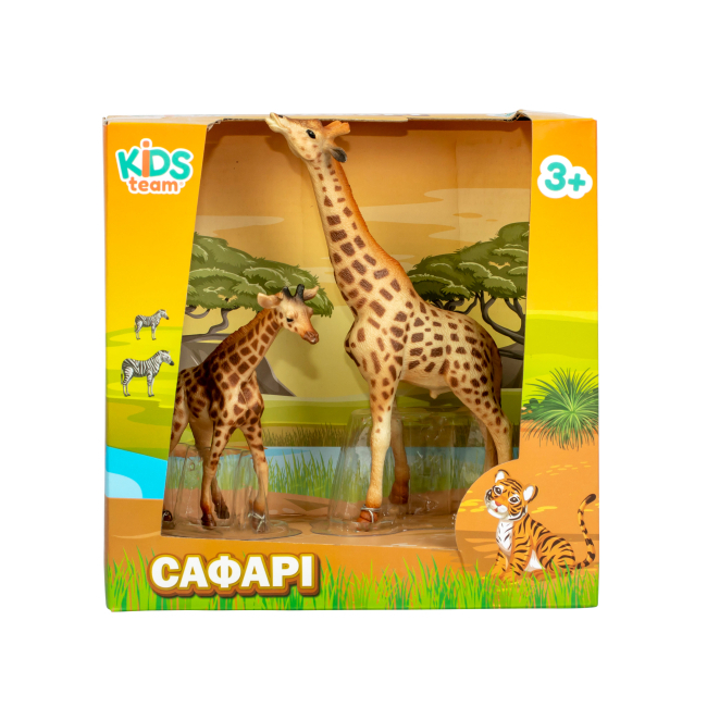 Фігурки тварин - Набір фігурок Kids Team Сафарі Жирафи в асортименті (Q9899-L30/1)#3
