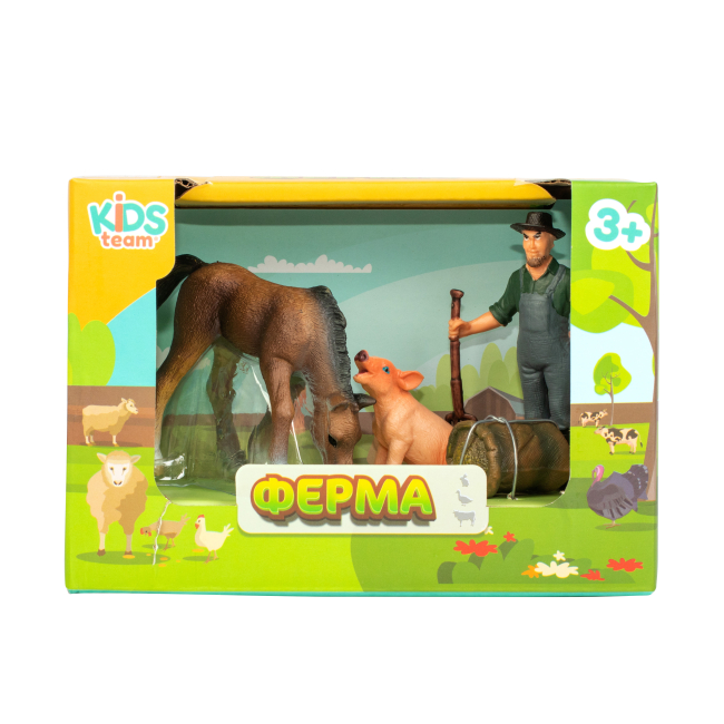 Фигурки животных - Набор фигурок Kids Team Ферма Жеребенок и поросенок (Q9899-T1/2)#2