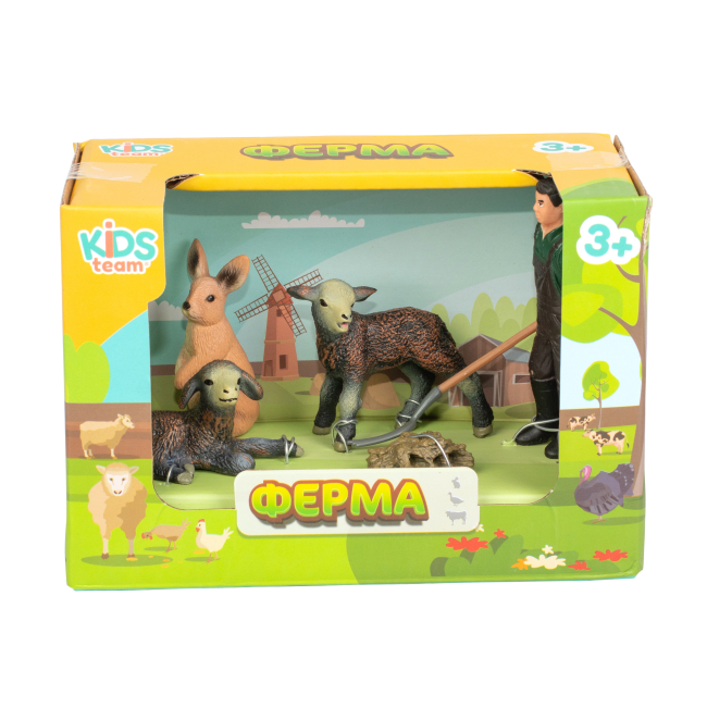 Фігурки тварин - Набір фігурок  Kids Team Ферма Кролик та ягнята (Q9899-T7/3)#2