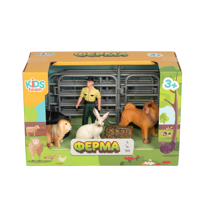 Фигурки животных - Набор фигурок Kids Team Ферма Собака кот и кролики (Q9899-X13/1)#2