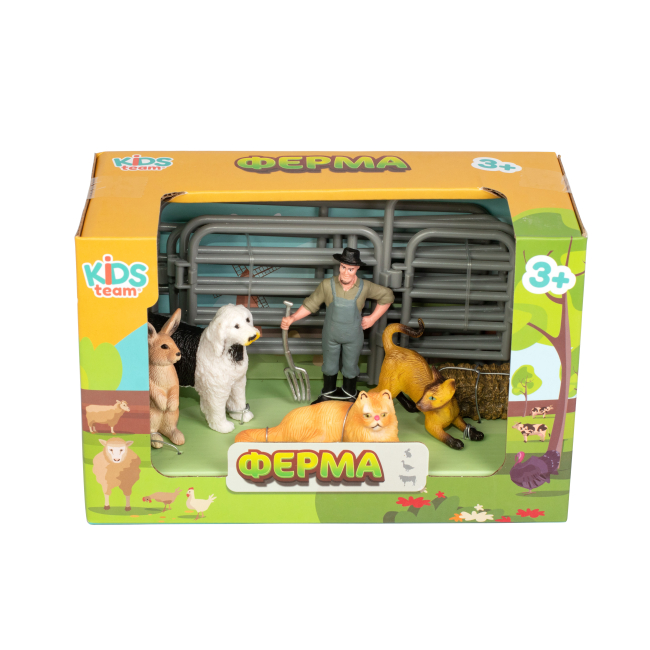 Фигурки животных - Набор фигурок Kids Team Ферма Собака кролик и коты (Q9899-X13/2)#2
