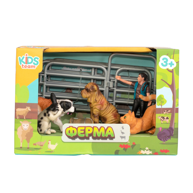 Фігурки тварин - Набір фігурок Kids Team Ферма Собаки кролик та кіт (Q9899-X13/3)#2