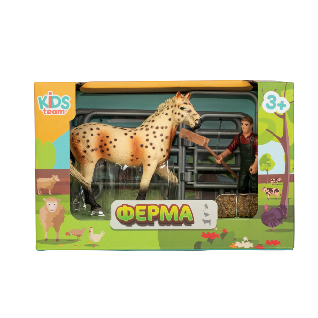 Фігурки тварин - Набір фігурок Kids Team Ферма Кнабструппер бежевий (Q9899-X3/1)#2