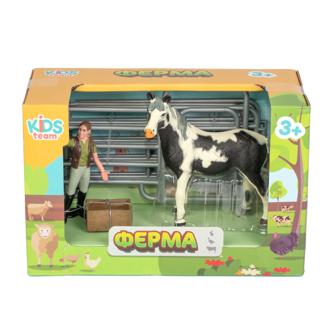 Фигурки животных - Набор фигурок Kids Team Ферма Американский пейнтхорс (Q9899-X3/4)#2