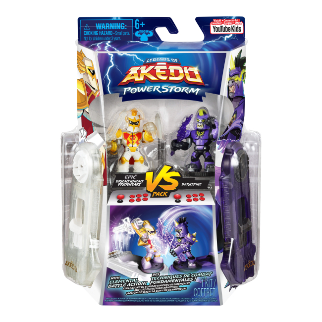 Фігурки персонажів - Ігровий набір Akedo Power storm W2 Кепік Брайт Кнайт Прайдхарт і Даркспайк (123270)#2