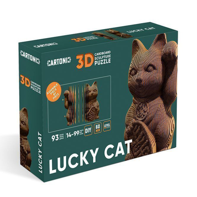3D-пазлы - 3D пазл Cartonic Lucky cat (CARTLUCK) (4820191133884)#3