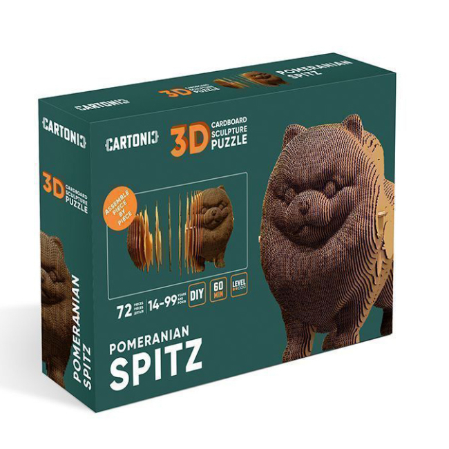 3D-пазли - 3D пазл Cartonic Pomeranian spitz (CARTSPITS) (4820191133914)#4