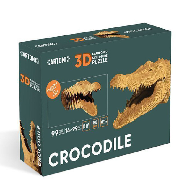 3D-пазли - 3D пазл Cartonic Crocodile (CARTCROC) (4820191133464)#5