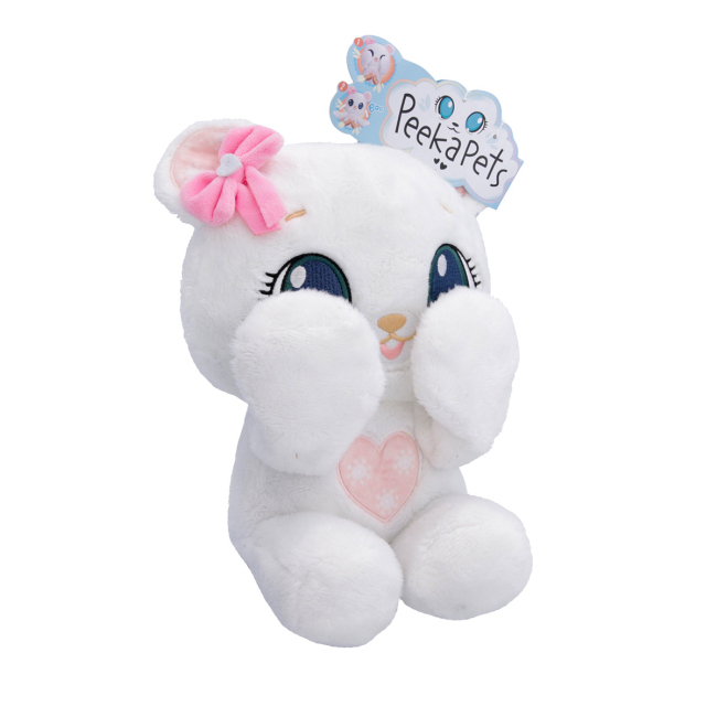 Мягкие животные - Мягкая игрушка Peekapets Белый медвежонок 24 см (907874)#2