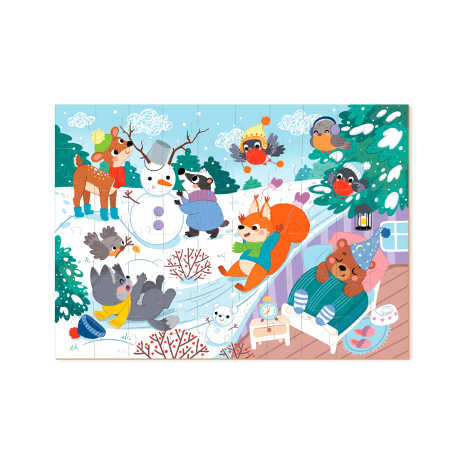 Пазлы - Пазл Dodo Рождество Зимние животные 60 элементов (300578)#2