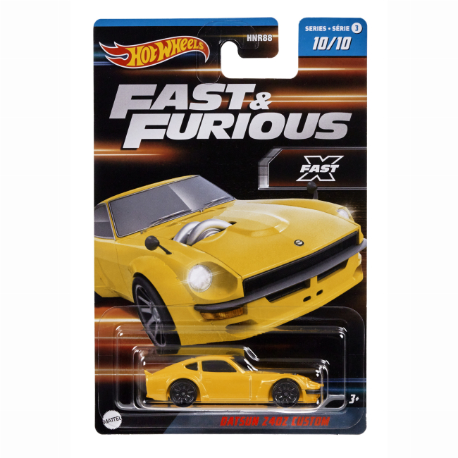 Автомодели - ​Автомодель Hot Wheels Форсаж Datsun Z40Z custom желтый (HNR88/HNT20)#5