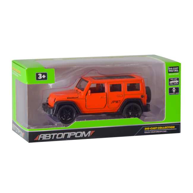 Автомодели - Автомодель Автопром Внедорожник 1:32 оранжевый (AP74106/3)#2