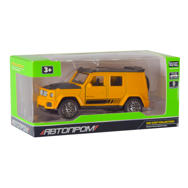 Автомодели - Автомодель Автопром Внедорожник 1:32 жёлтый (AP74149/2)#4