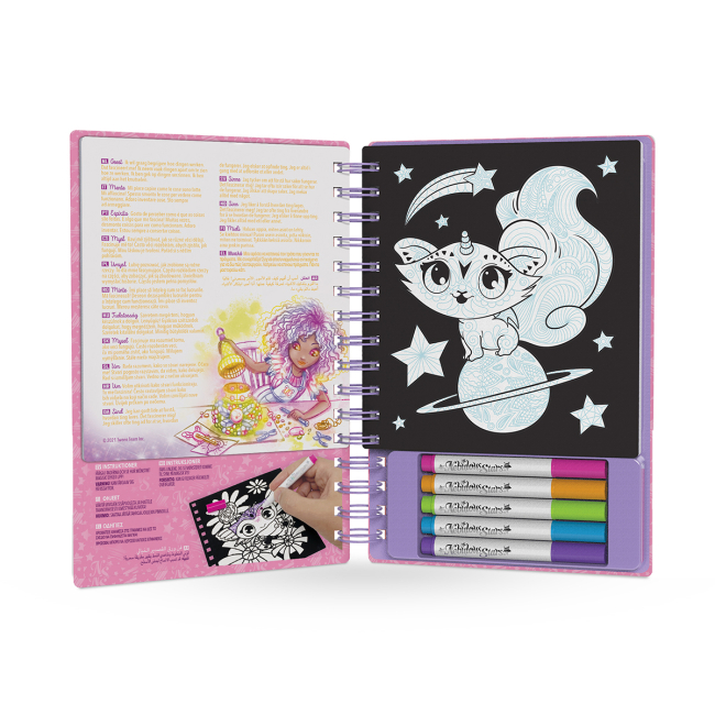 Товари для малювання - Розмальовка Nebulous stars Візерунки на оксамиті (11026)#2