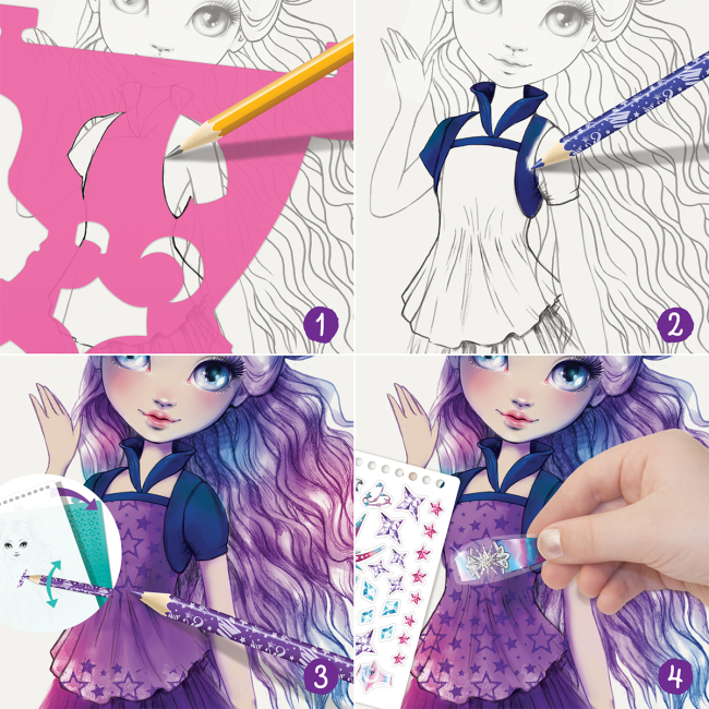 Набори для творчості - Набір для творчості Nebulous star Скетчбук Небулія Мотиви космосу (11101)#4