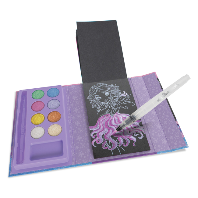 Товари для малювання - Водні розмальовки Nebulous stars Чорні аркуші (11423)#4