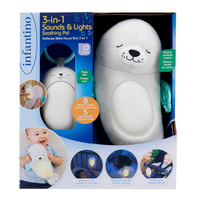 Ночники, проекторы - Светильник Infantino Друг Тюленчик 3 в 1 (302032)#2