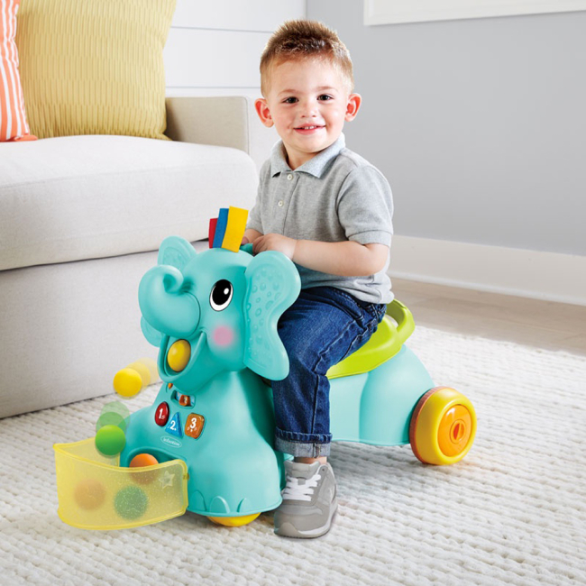 Развивающие игрушки - Интерактивный развивающий центр Infantino Мой слоник 3 в 1 (217023I)#4