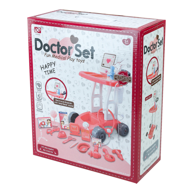 Наборы профессий - Игровой набор Shantou Jinxing Набор врача розовый (8820A-2/8820-2/1)#3