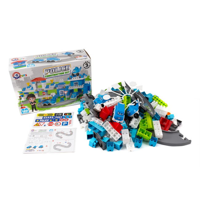 Блочные конструкторы - Конструктор Technok Полиция 180 элементов (8447)#2
