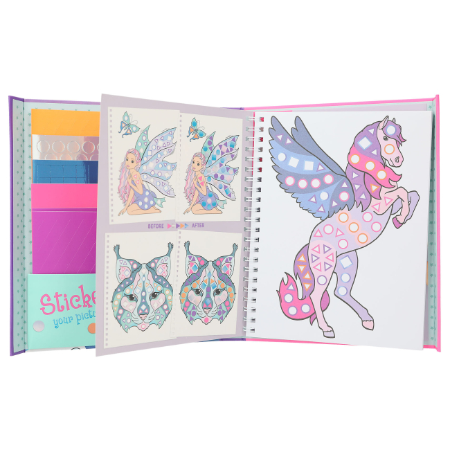 Набори для творчості - Набір для аплікацій Top Model Малюнки зі стікерів (0412079)#3