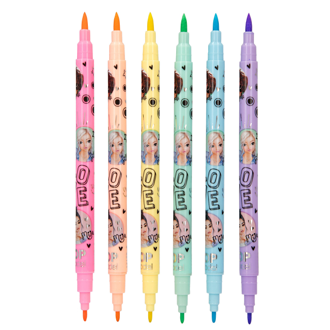 Канцтовары - Набор фломастеров Top Model Пастель 6 цветов (0412188)#3