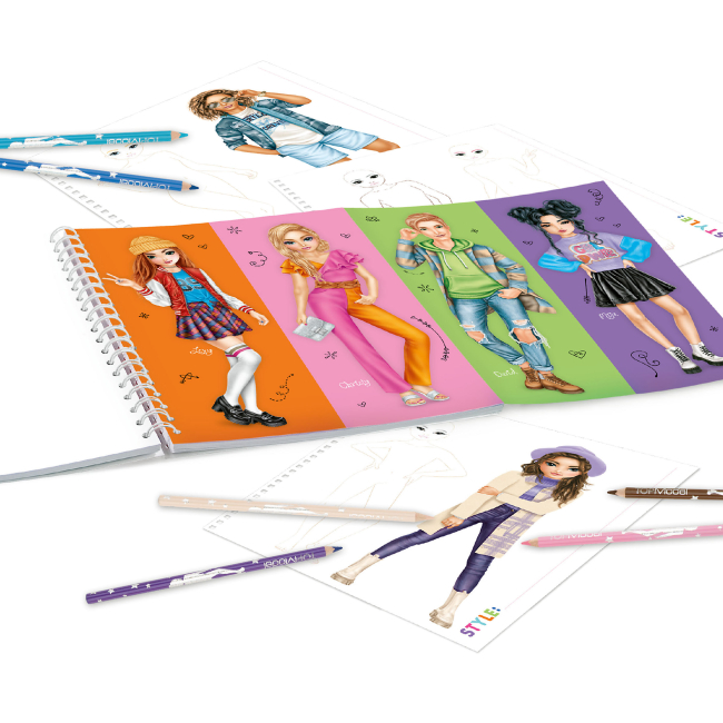 Товари для малювання - ​Розмальовка Top Model Малія Хейдон та Крісті (0412447)#5