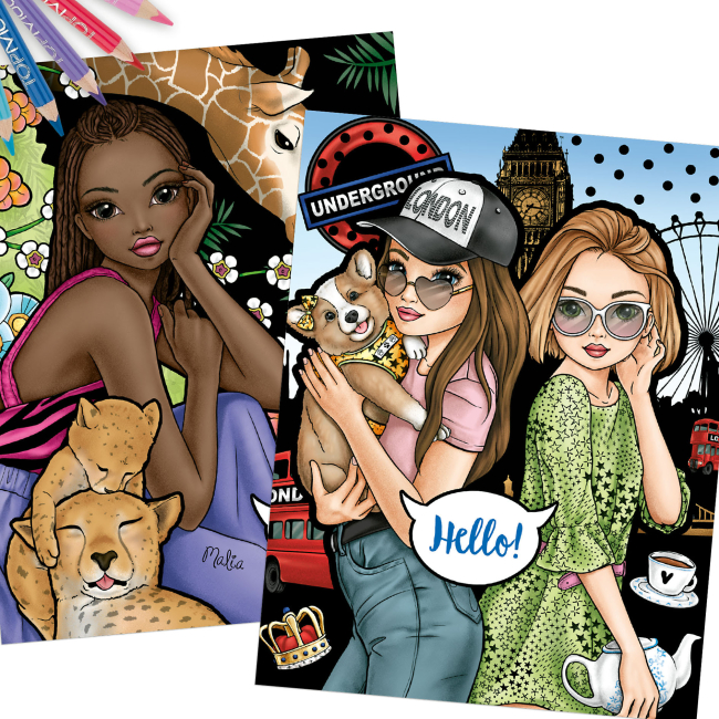 Товари для малювання - Розмальовка Top Model Кольори та дизайн (0412451)#3