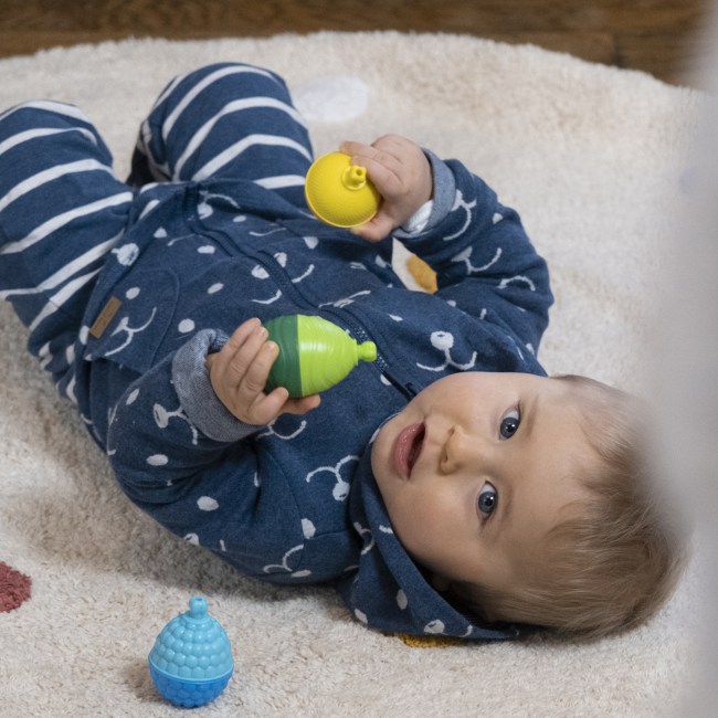 Розвивальні іграшки - Розвиваюча іграшка Lalaboom 2 тваринки і 1 навчальна намистина в тубусі (BL310)#3