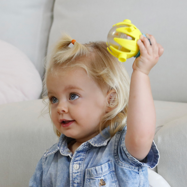 Розвивальні іграшки - Іграшка-каталка Lalaboom Качечка з текстурними намистинами (BL330)#4