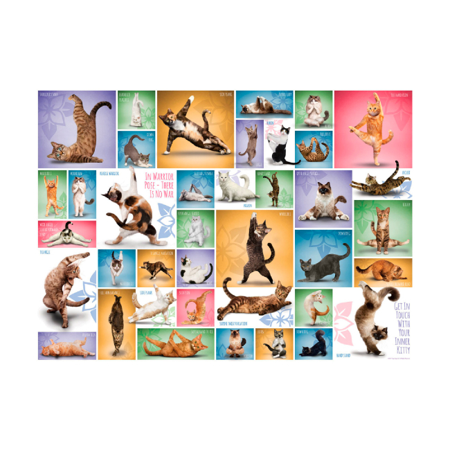 Пазлы - ​Пазл Eurographics Йога коты 1000 елементів (6000-0953)#2